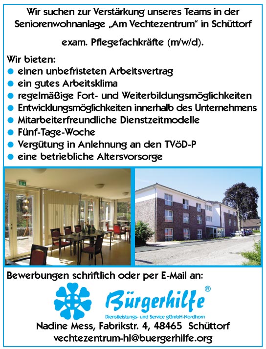 exam. Pflegefachkraft, Seniorenwohnanlage 