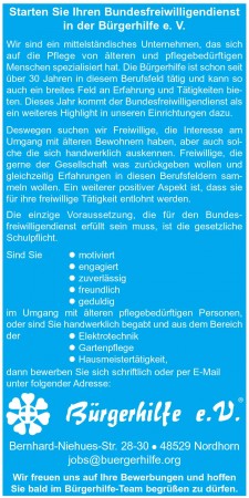 Bundesfreiwilligendienst